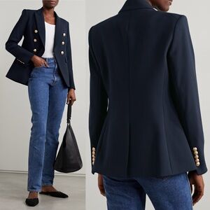 Veronica Beard Miller Dickey Blazer Jacket Navy Blue Gold Buttons NEW with tags
